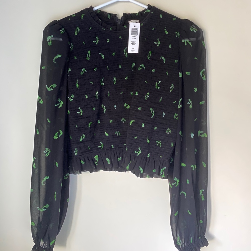 Aritzia Lilith Puffy Sleeve Top